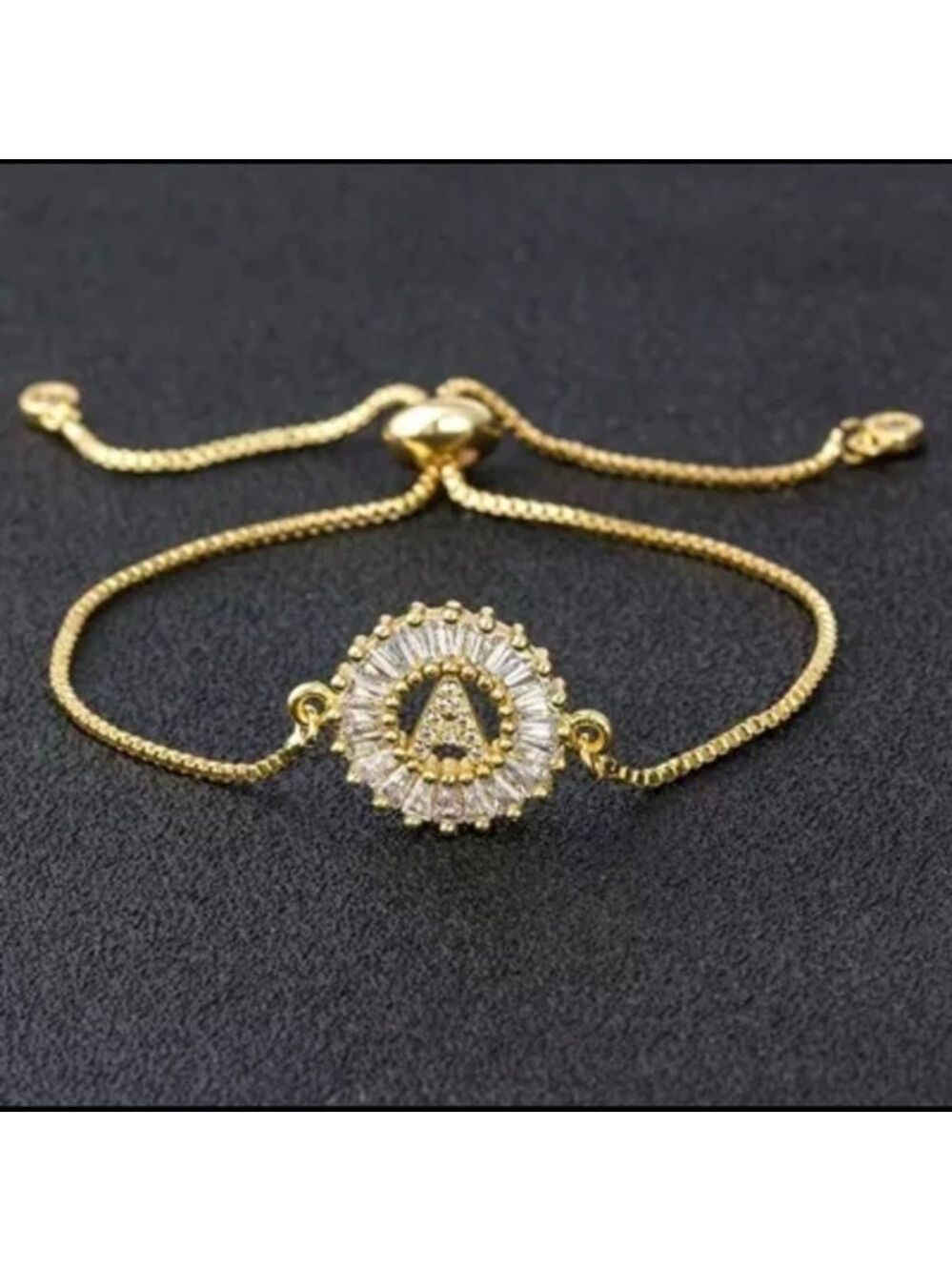 New Gold A Pave CZ Diamond Bracelet